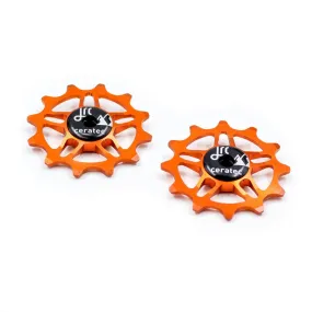 12T Non- Narrow Wide Pulley Wheels for SRAM Force / Red AXS Orange