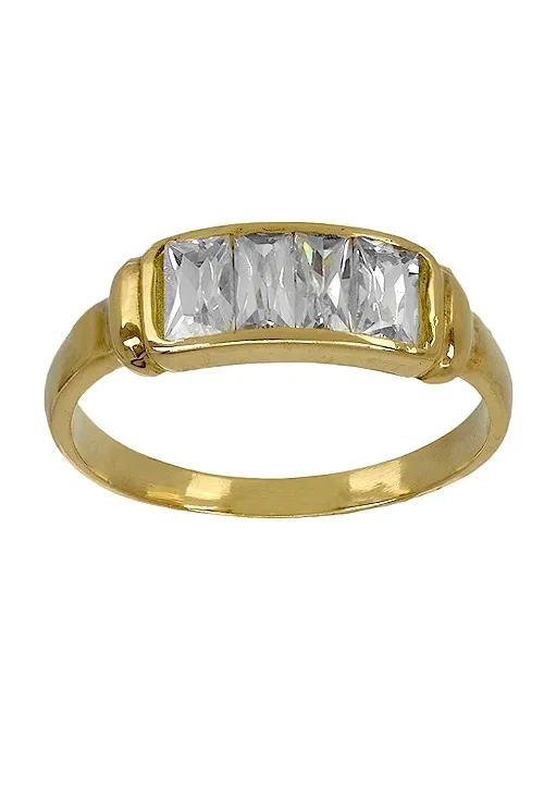 Anillo oro 18K, sortija con galería circonitas 139_7028-S-OA-C