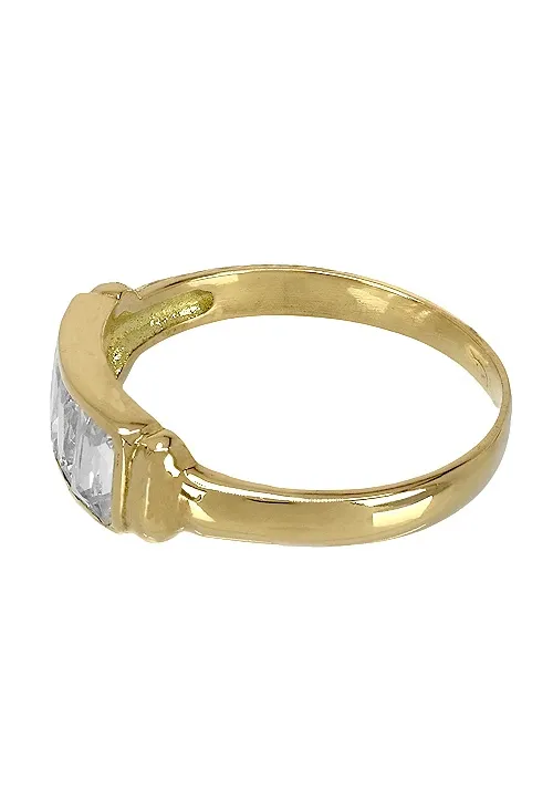 Anillo oro 18K, sortija con galería circonitas 139_7028-S-OA-C