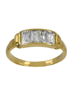 Anillo oro 18K, sortija con galería circonitas 139_7028-S-OA-C