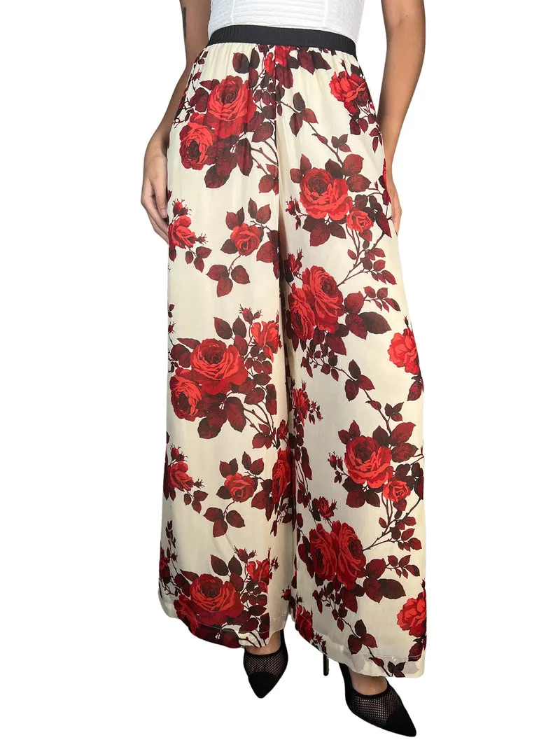 ANTONIO MARRAS Pantalón Viscosa Rosas