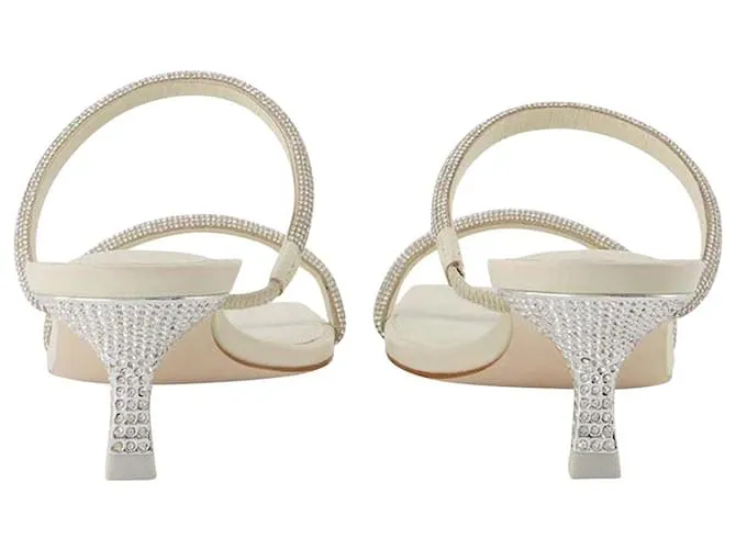 AUTRE MARQUE SANDALIAS NAMI  CULT GAIA  CREMA  STRASS BLANCO 