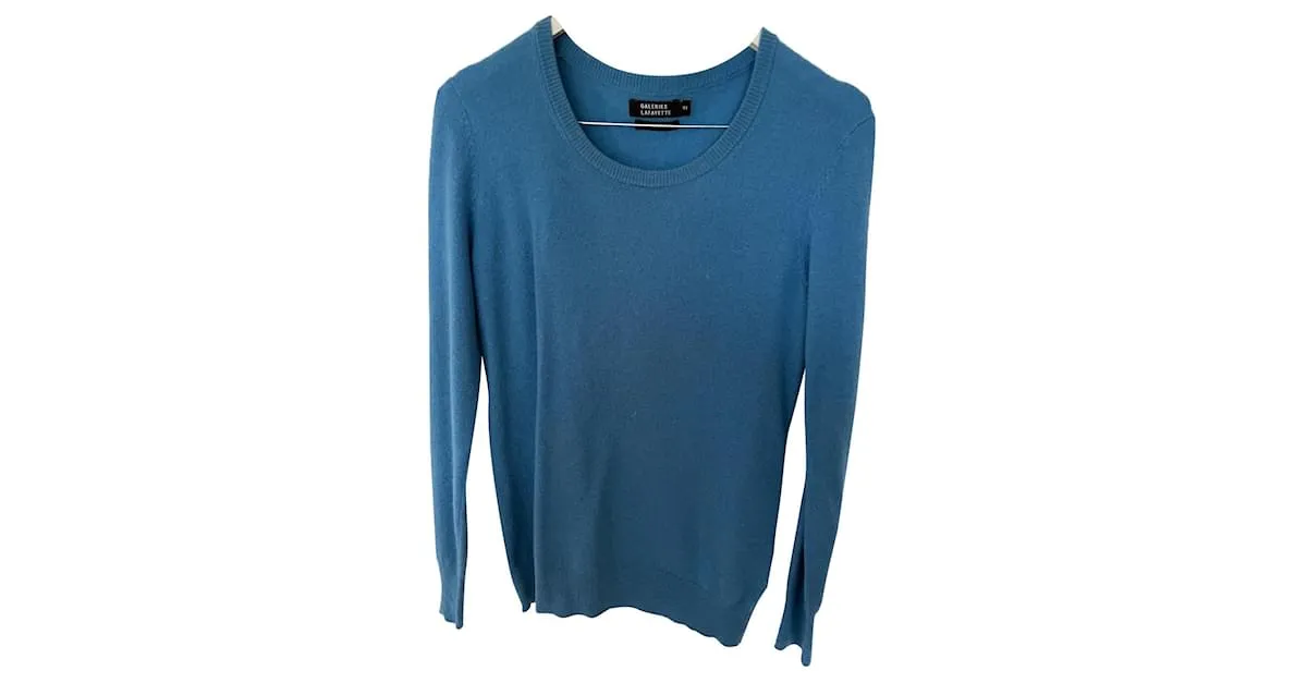 Autre Marque Sueter cashmere Azul claro 