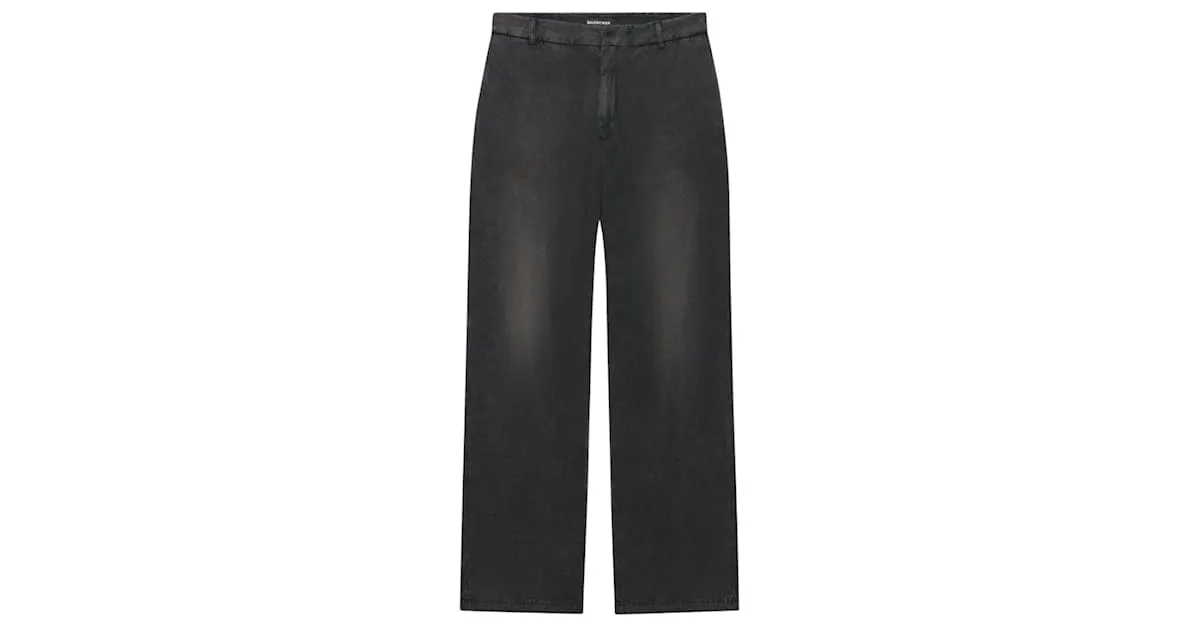 Balenciaga - Pantalón slim Worn-Out de punto vintage negro 