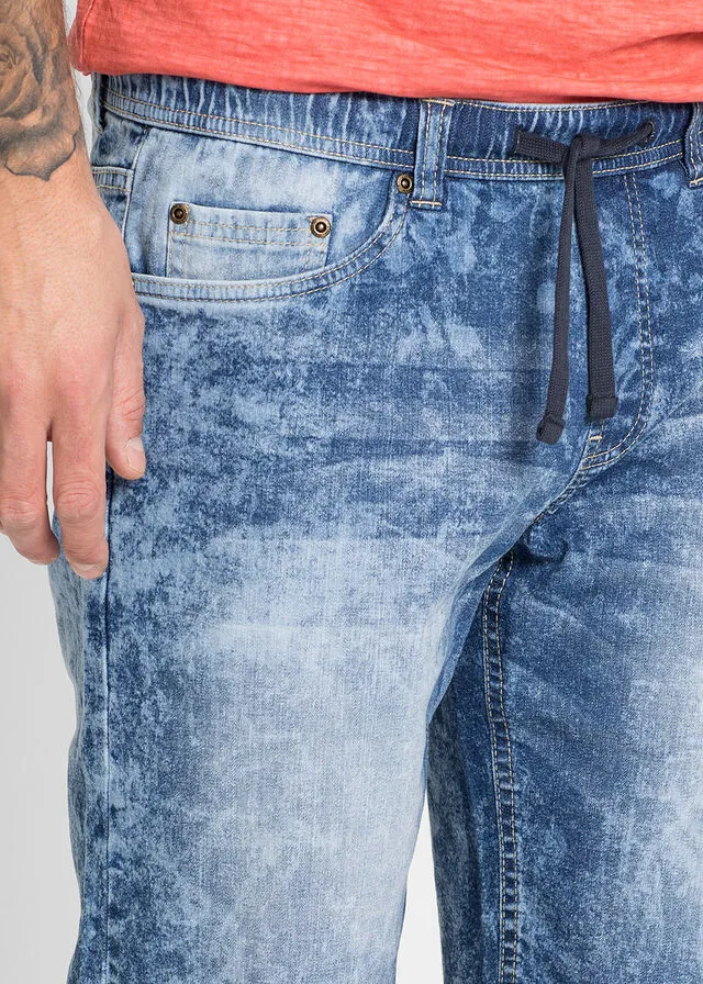 Bermuda con cinturilla elástica Denim