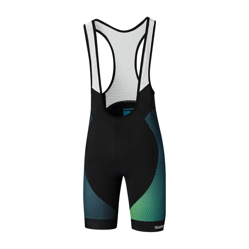 BIB SHORTS ESTAMPADOS BREAKAWAY VERDES TALLA S