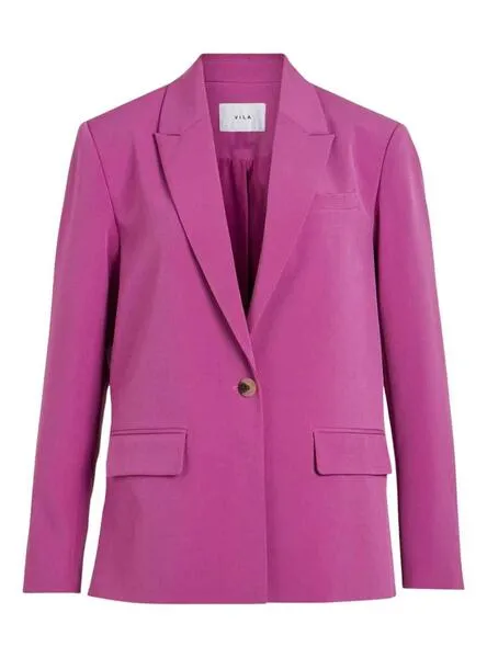 Blazer Vila Vimarnal Fucsia para Mujer