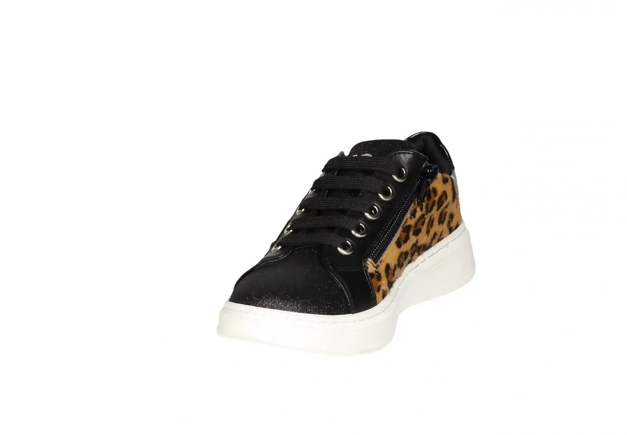 Blucher Cordon Leopardo Con Glitter