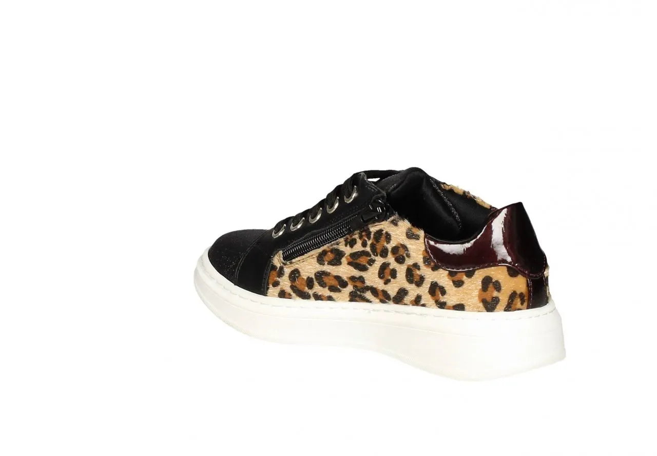 Blucher Cordon Leopardo Con Glitter