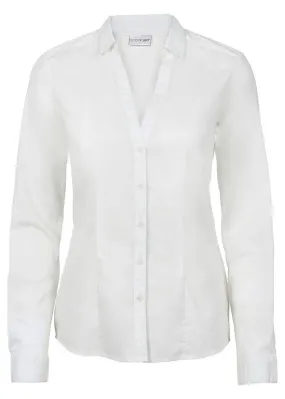 Blusa elástica Blanco lana