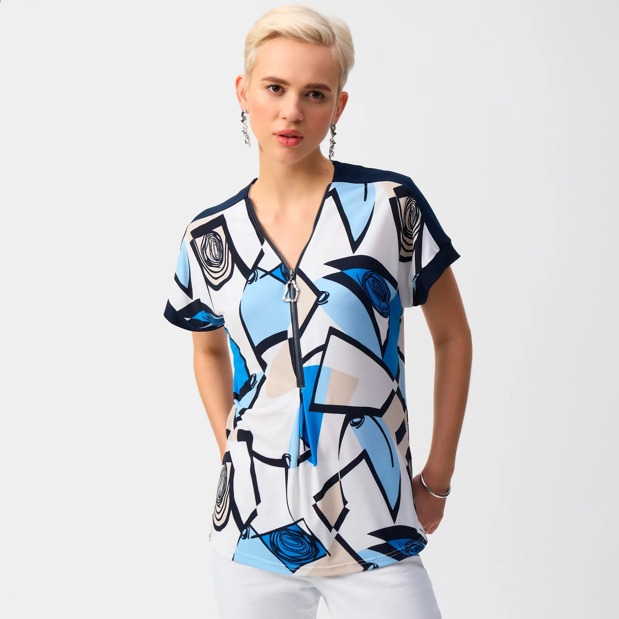 Blusa Recta de Punto Sedoso Joseph Ribkoff 251246