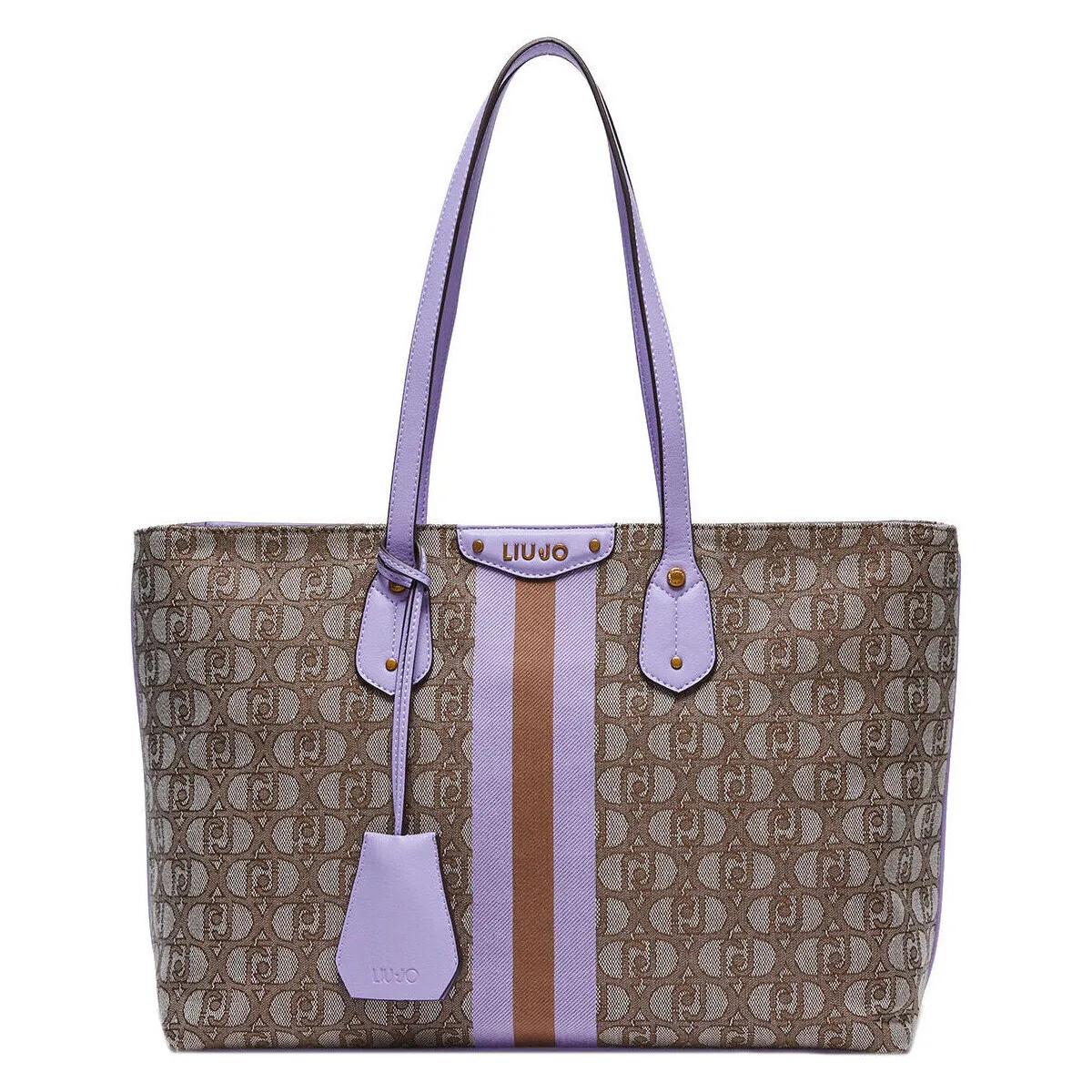 Bolso tote con jacquard logotipo