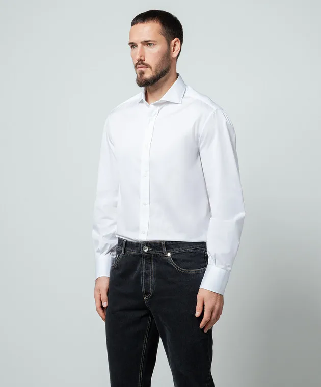 Brunello Cucinelli White classic shirt