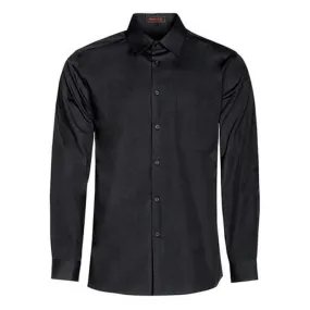 Camisa de hombre negra manga larga Caine - Roger