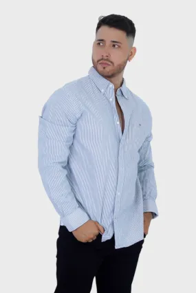 Camisa Tommy Hilfiger Regular Grey