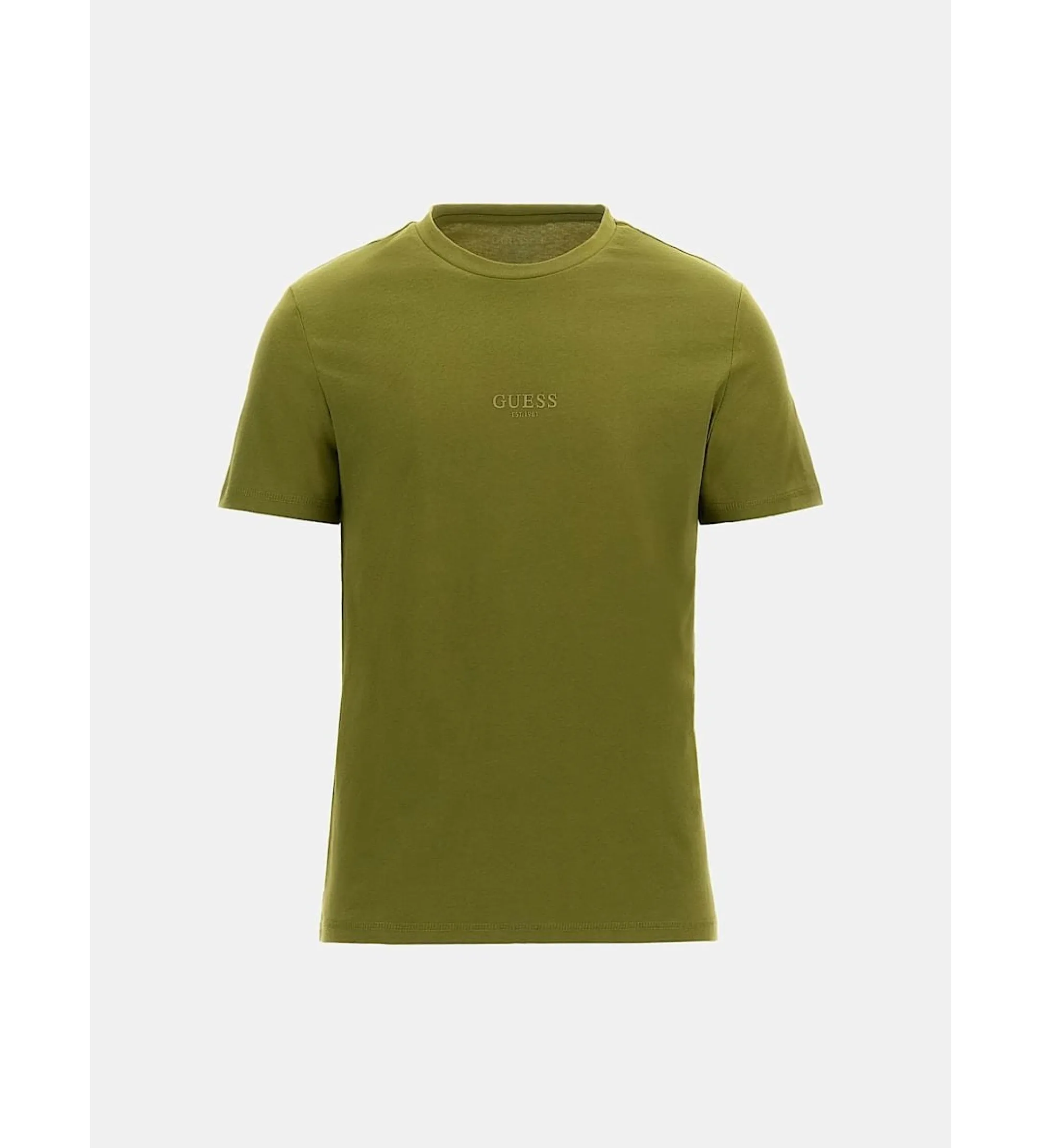 Camiseta con logotipo pequeño verde