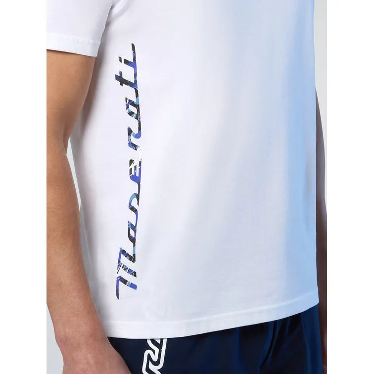 CAMISETA CON TRIDENTE ESTAMPADO HOMBRE MASERATI X NORTH SAILS