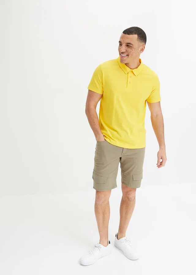 Camiseta de tipo polo Amarillo narciso