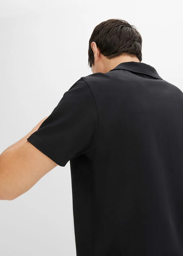 Camiseta de tipo polo Negro