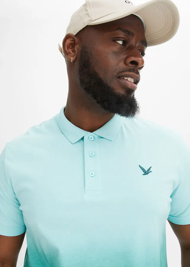 Camiseta de tipo polo Turquesa pastel