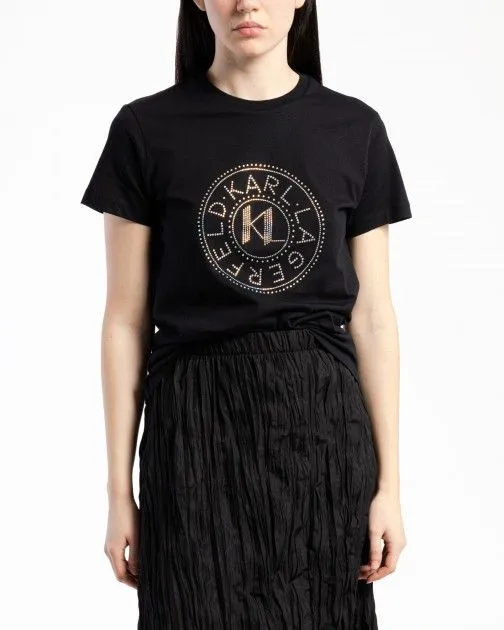 Camiseta Karl Lagerfeld 240W1700 Negro