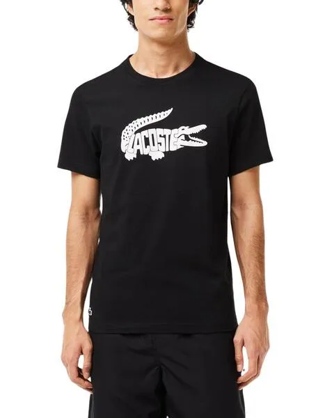 Camiseta Lacoste Ultradry Negro para Hombre