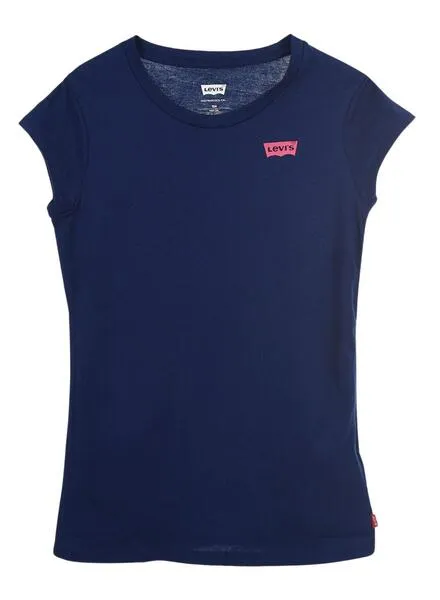 Camiseta Levis Batwing Marino Para Niña