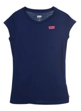 Camiseta Levis Batwing Marino Para Niña