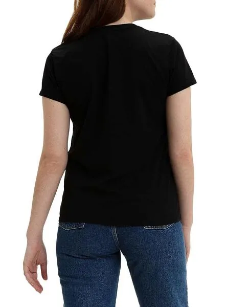 Camiseta Levis Perfecty Negro Para Mujer