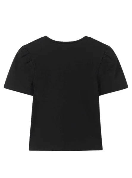 Camiseta Mayoral Aplique Negro para Niña