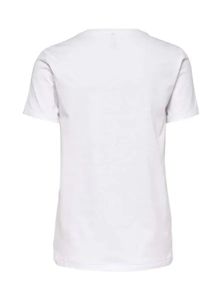 camiseta only cina blanco para mujer