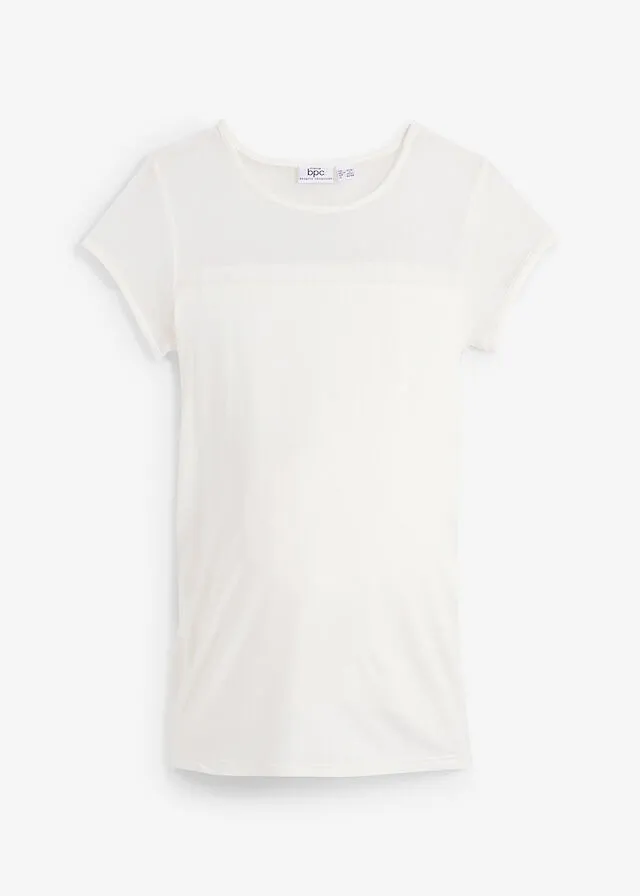 Camisetas premamá Blanco lana