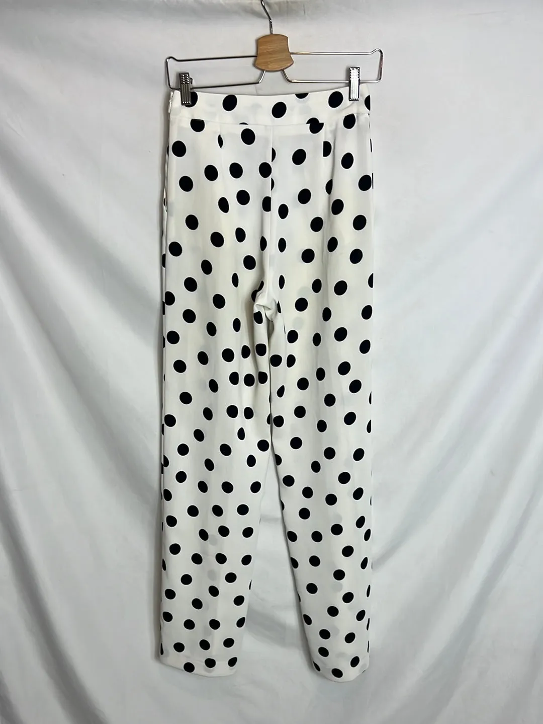 CAROLINA HERRERA. Pantalón blanco lunares T.0(xs)