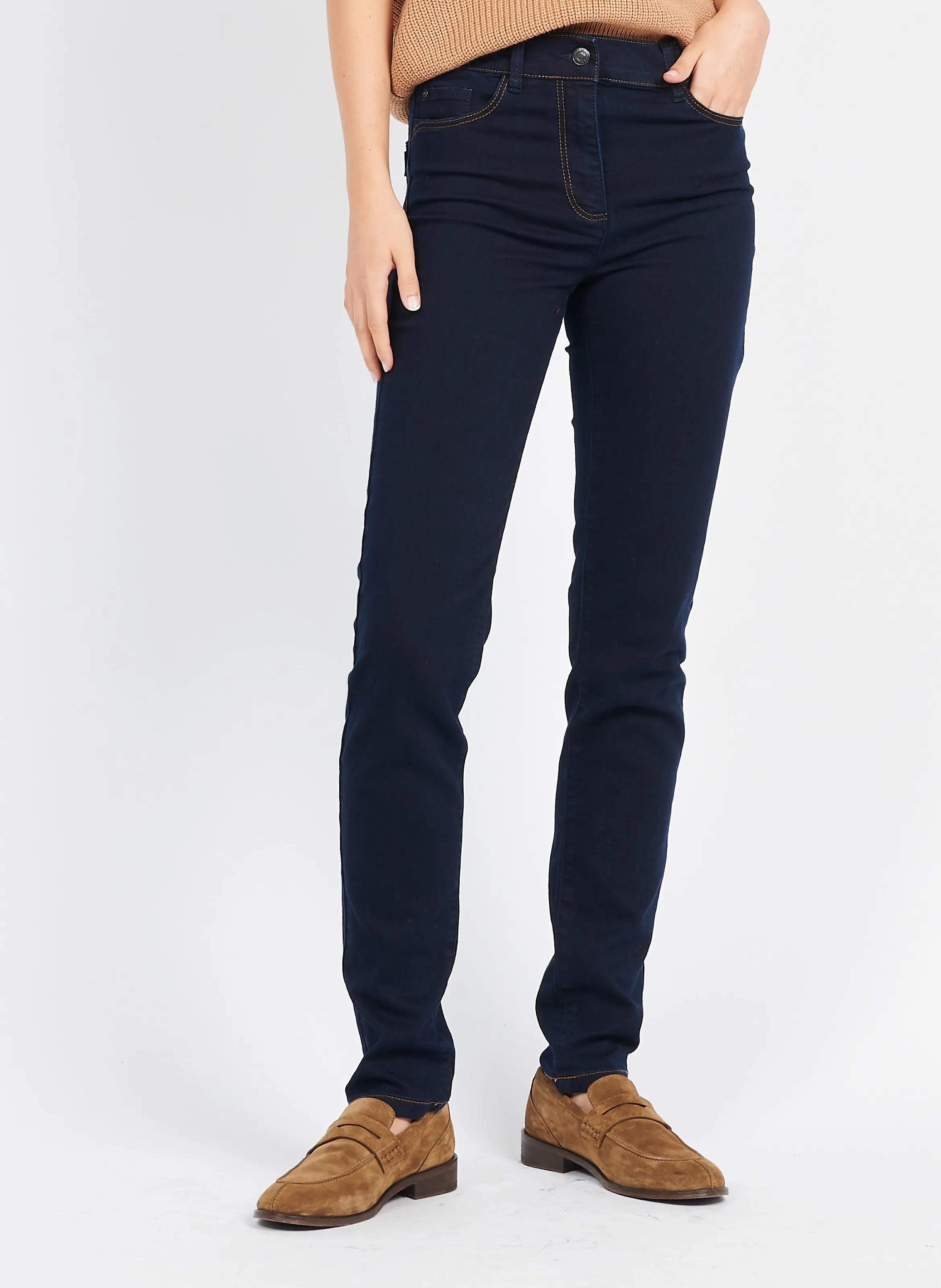 CAROLL LONDONB  VAQUERO SLIM DE TALLE ALTO EN AZUL