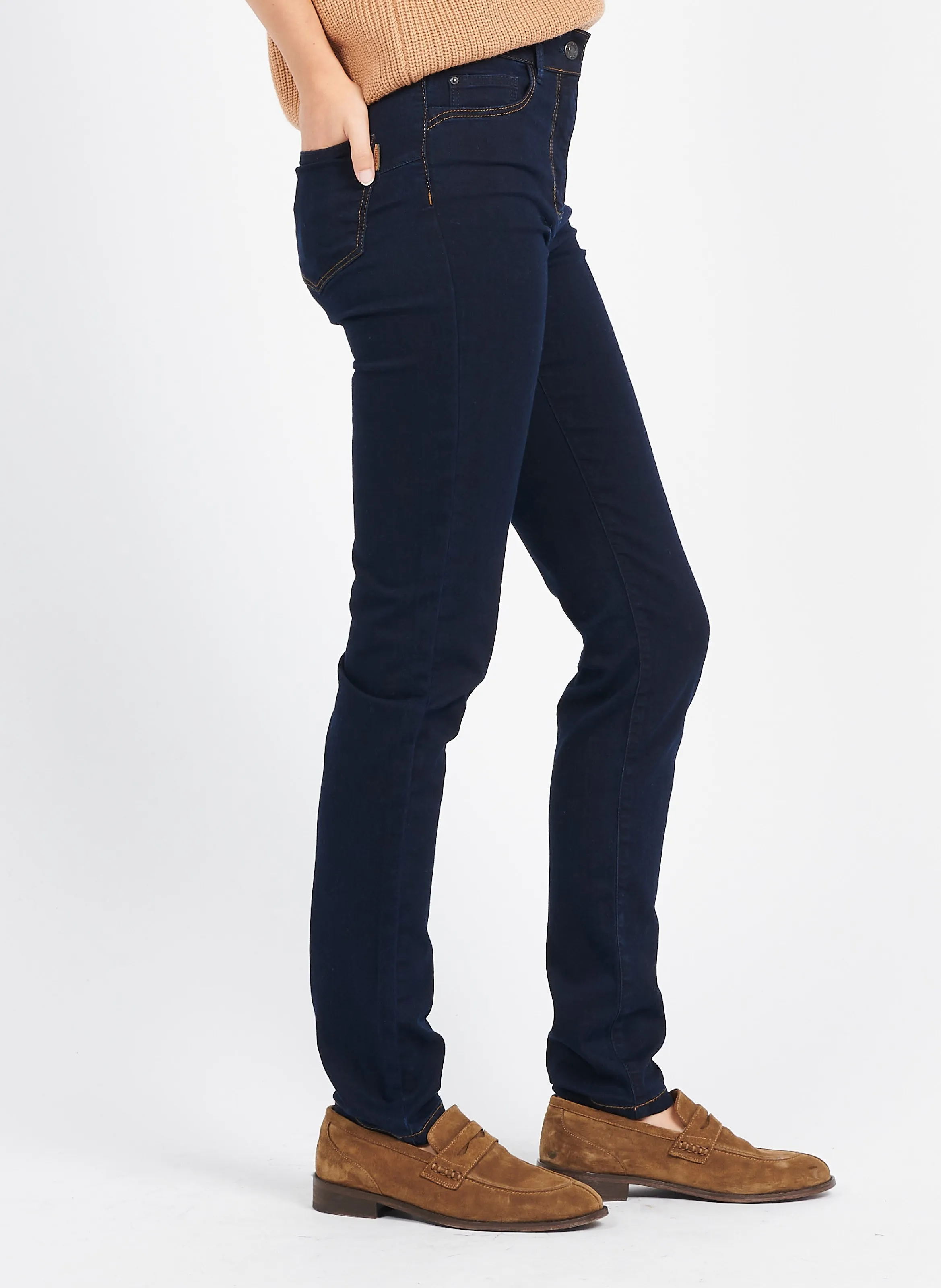 CAROLL LONDONB  VAQUERO SLIM DE TALLE ALTO EN AZUL