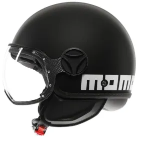 Casco Momo Design FGTR Classic Matt Black White 