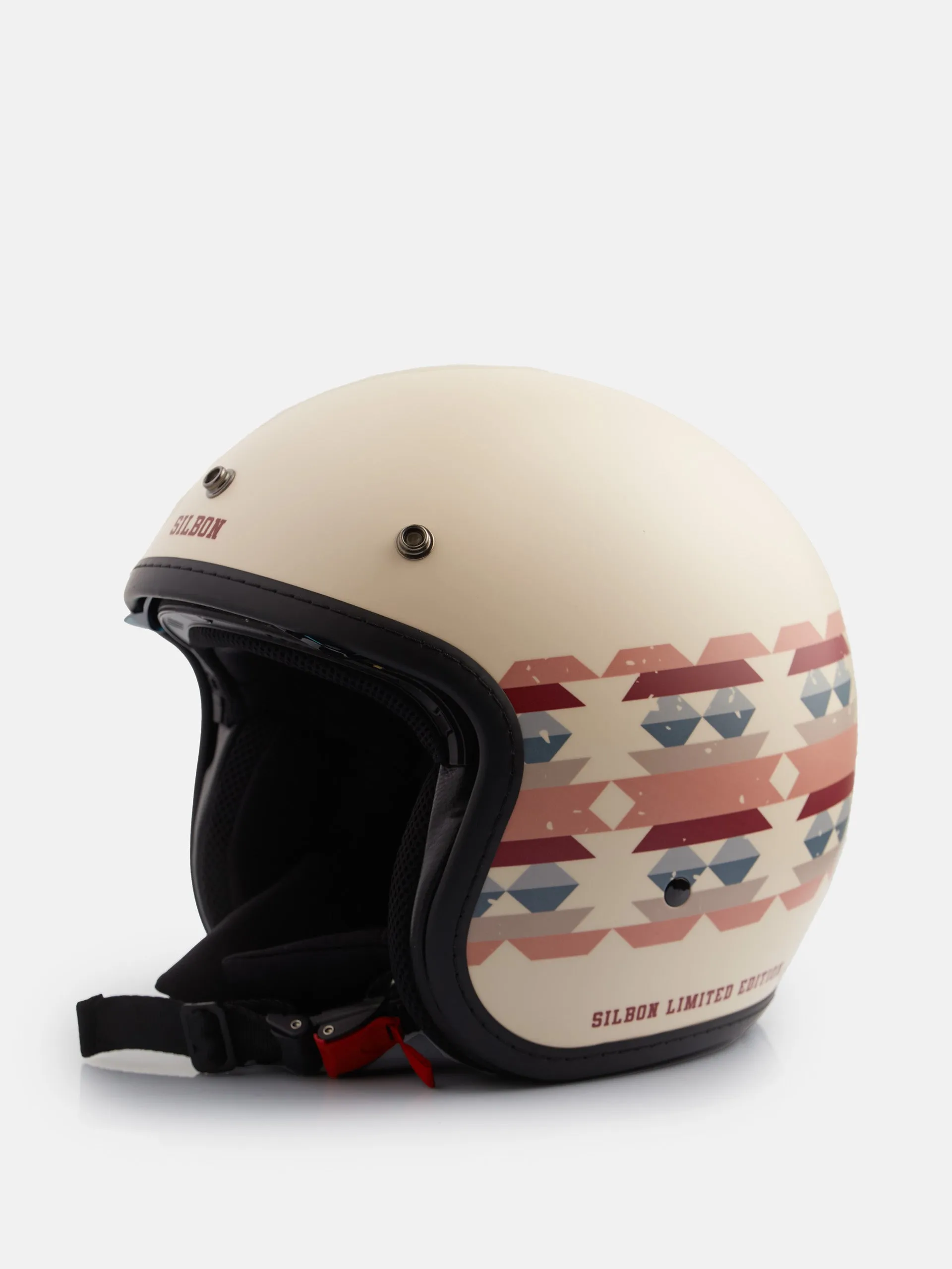 Casco moto etnico crema NZIxSilbon