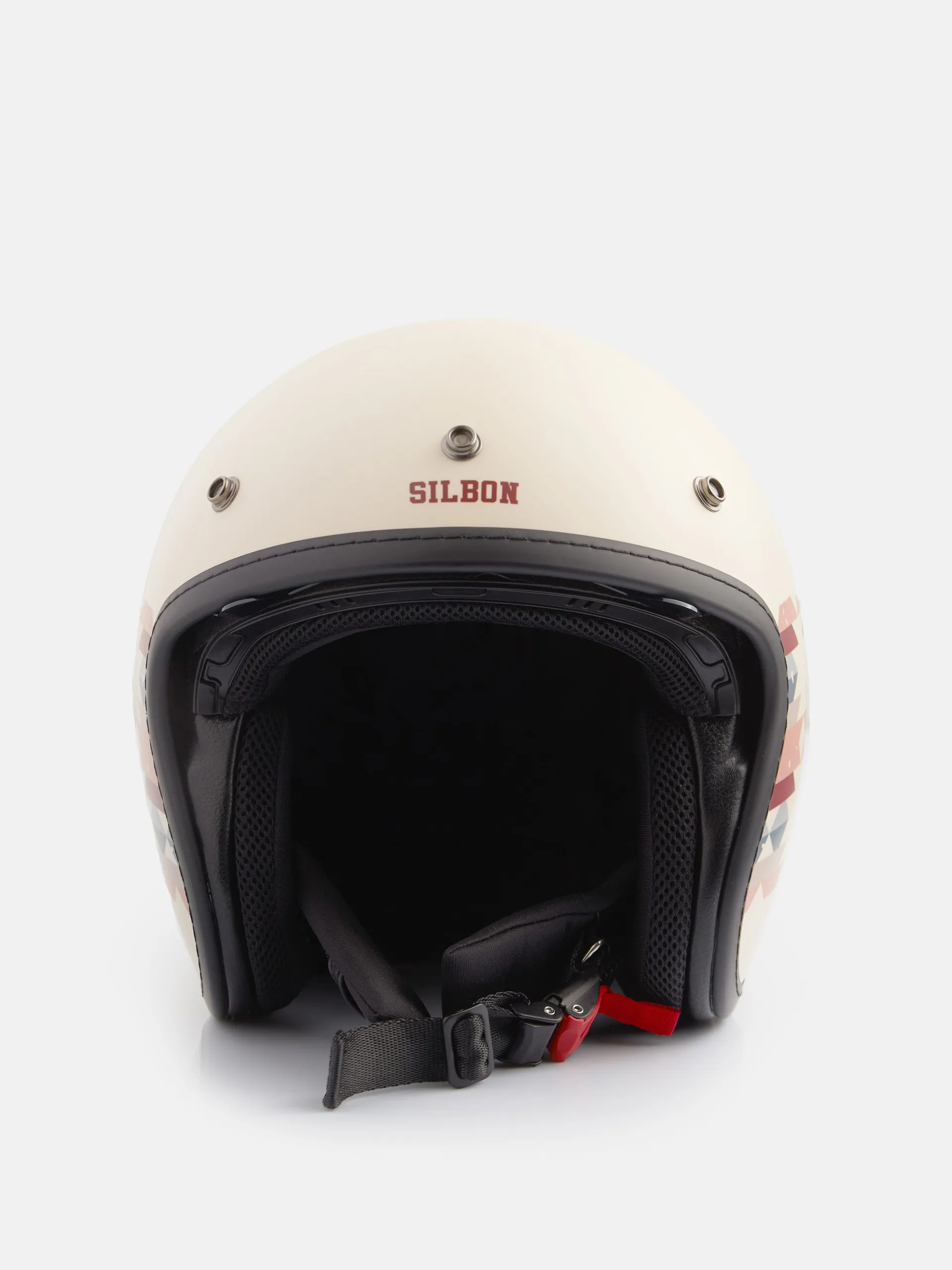 Casco moto etnico crema NZIxSilbon