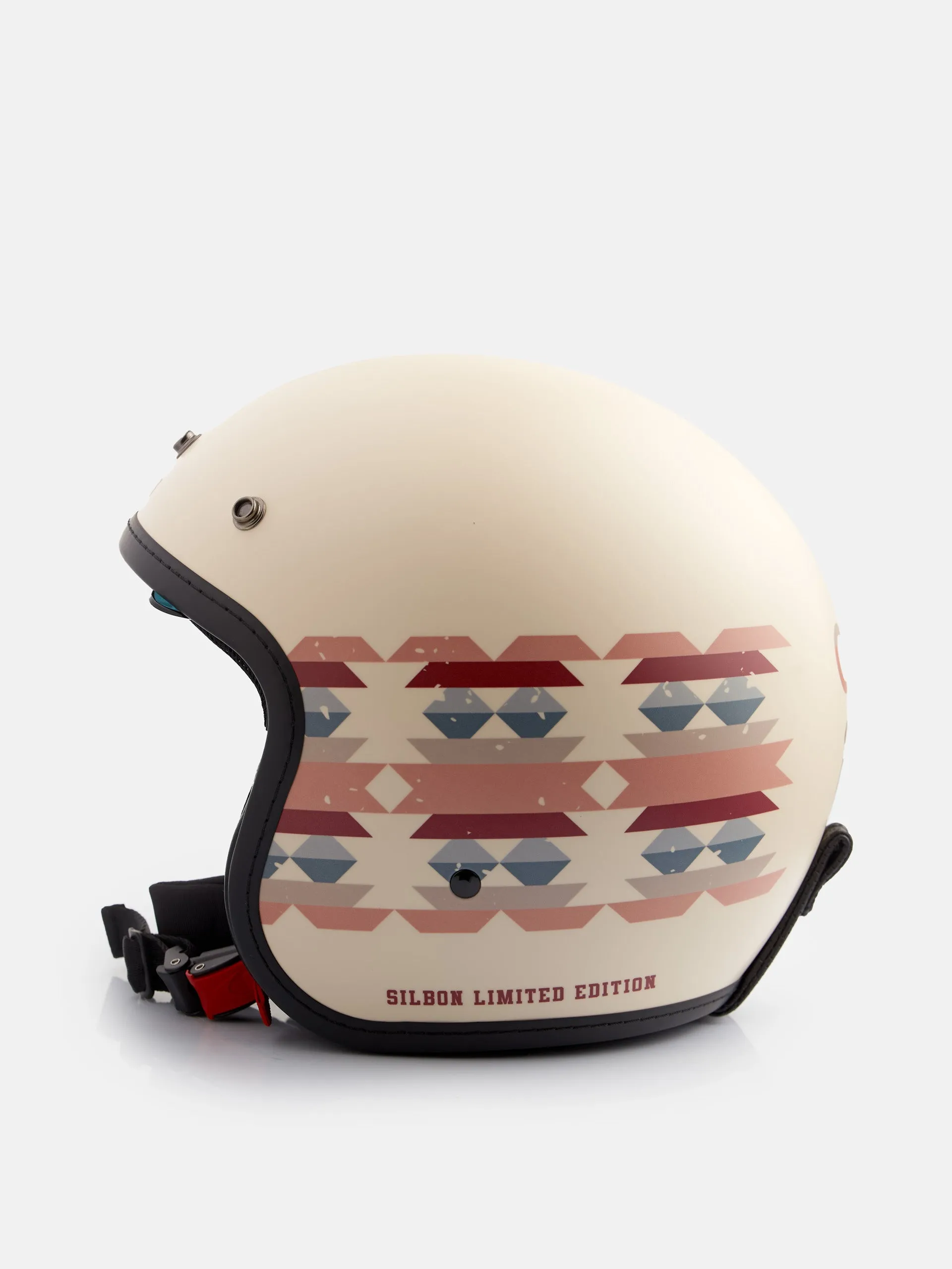 Casco moto etnico crema NZIxSilbon