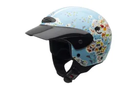 Casco NZI Single Jr Graphics Peak Mapamundi Brillo |050272A059|