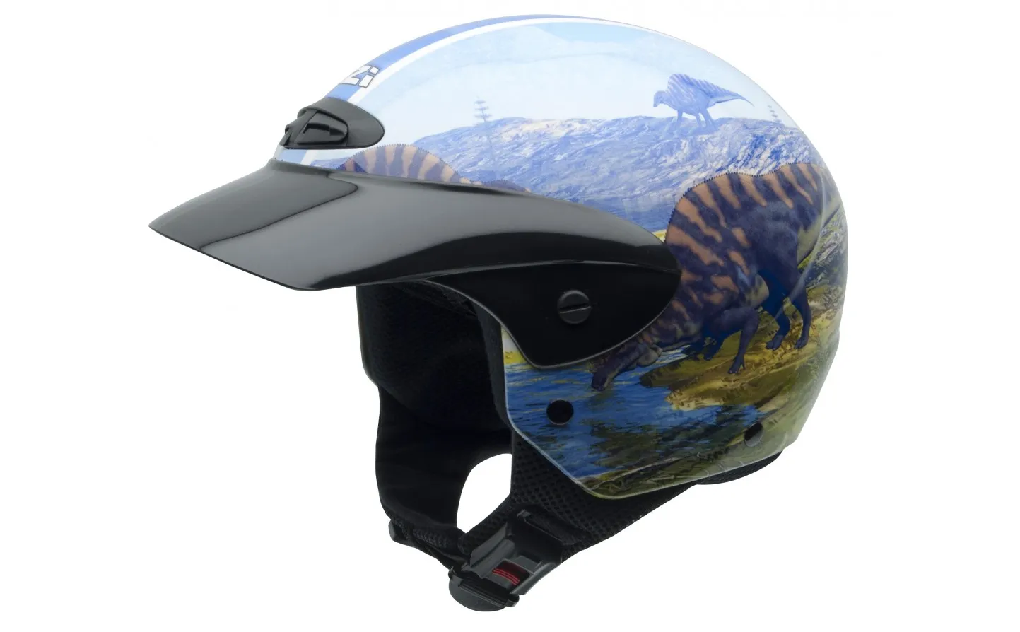 Casco NZI Single Jr Graphics Peak Rex Brillo |050272A060|