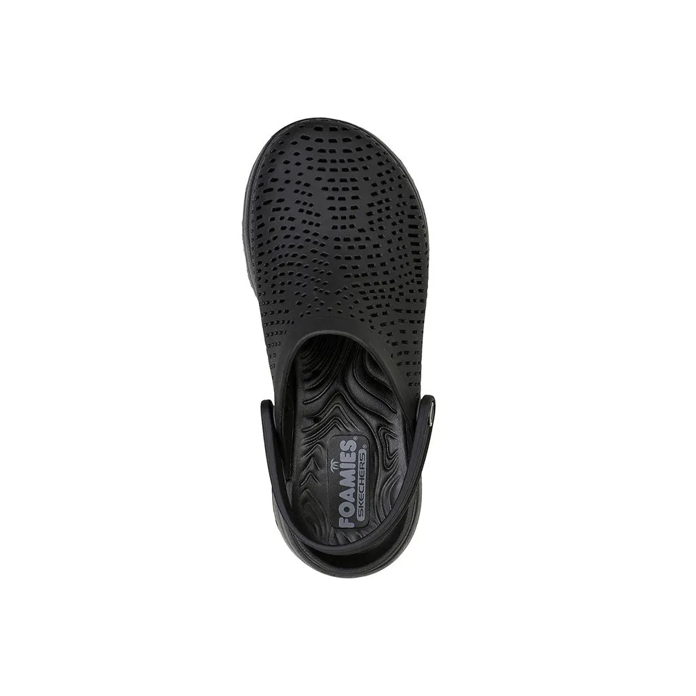 CHANCLAS MUJER SKECHERS GOWALK 5   ASTONISHED  NEGRO