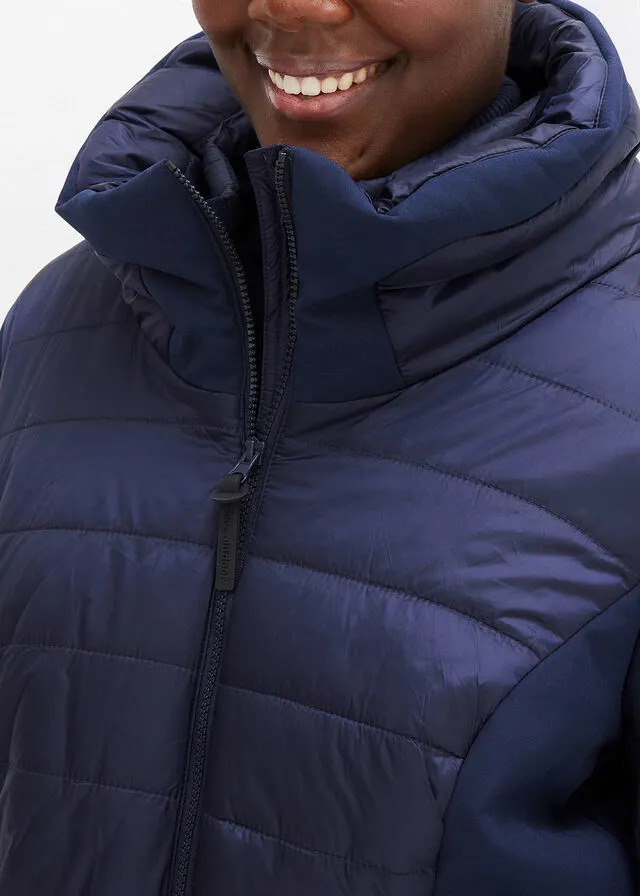 Chaqueta larga impermeable para exteriores Negro