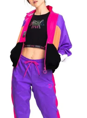 chaqueta puma retro multicolor para mujer