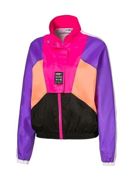 chaqueta puma retro multicolor para mujer