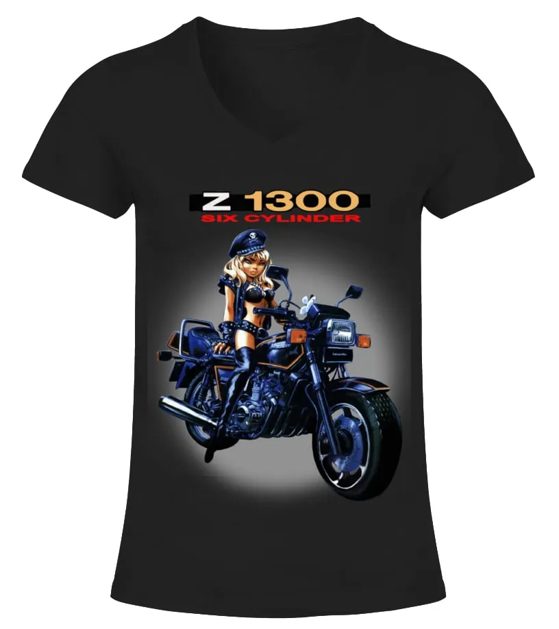 CLASSIC BIKE N01411 Camiseta cuello pico Mujer