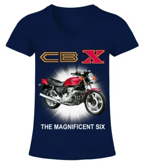 CLASSIC BIKE N01579 Camiseta cuello pico Mujer