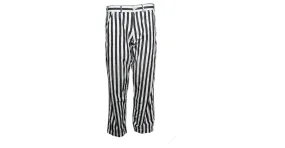 Comme Des Garcons Comme des garçons, pantalón a rayas en blanco y negro 