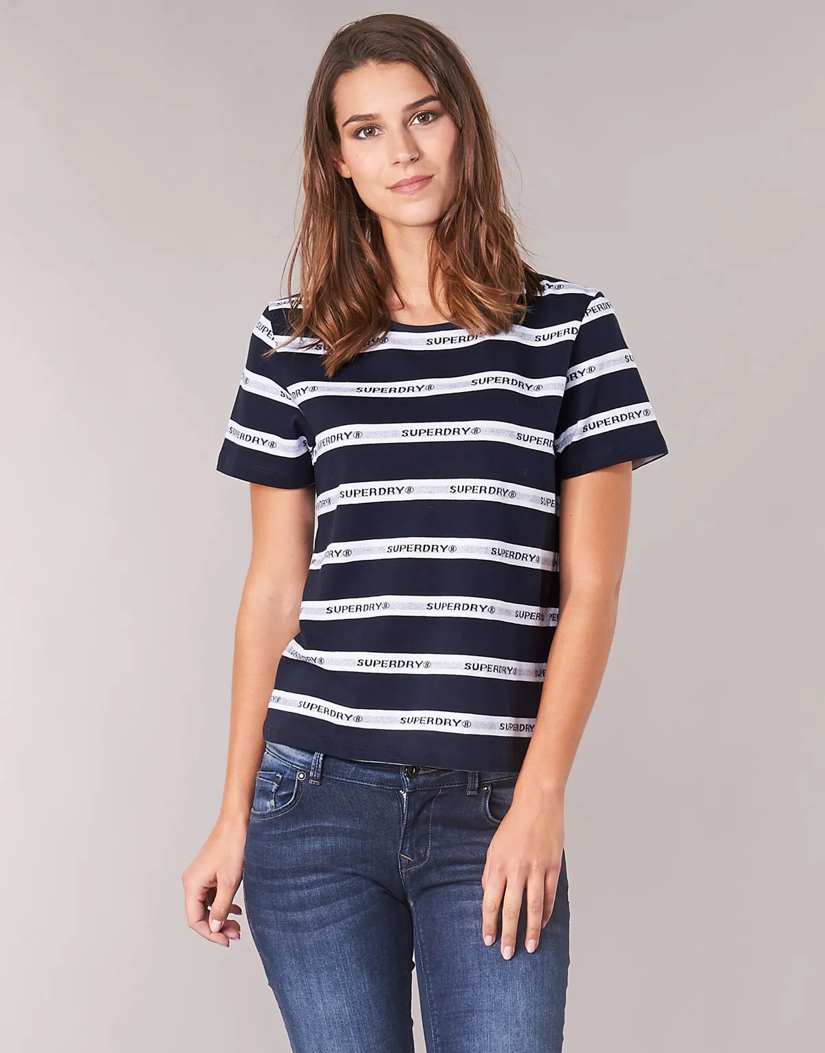 COTE STRIPE TEXT TEE