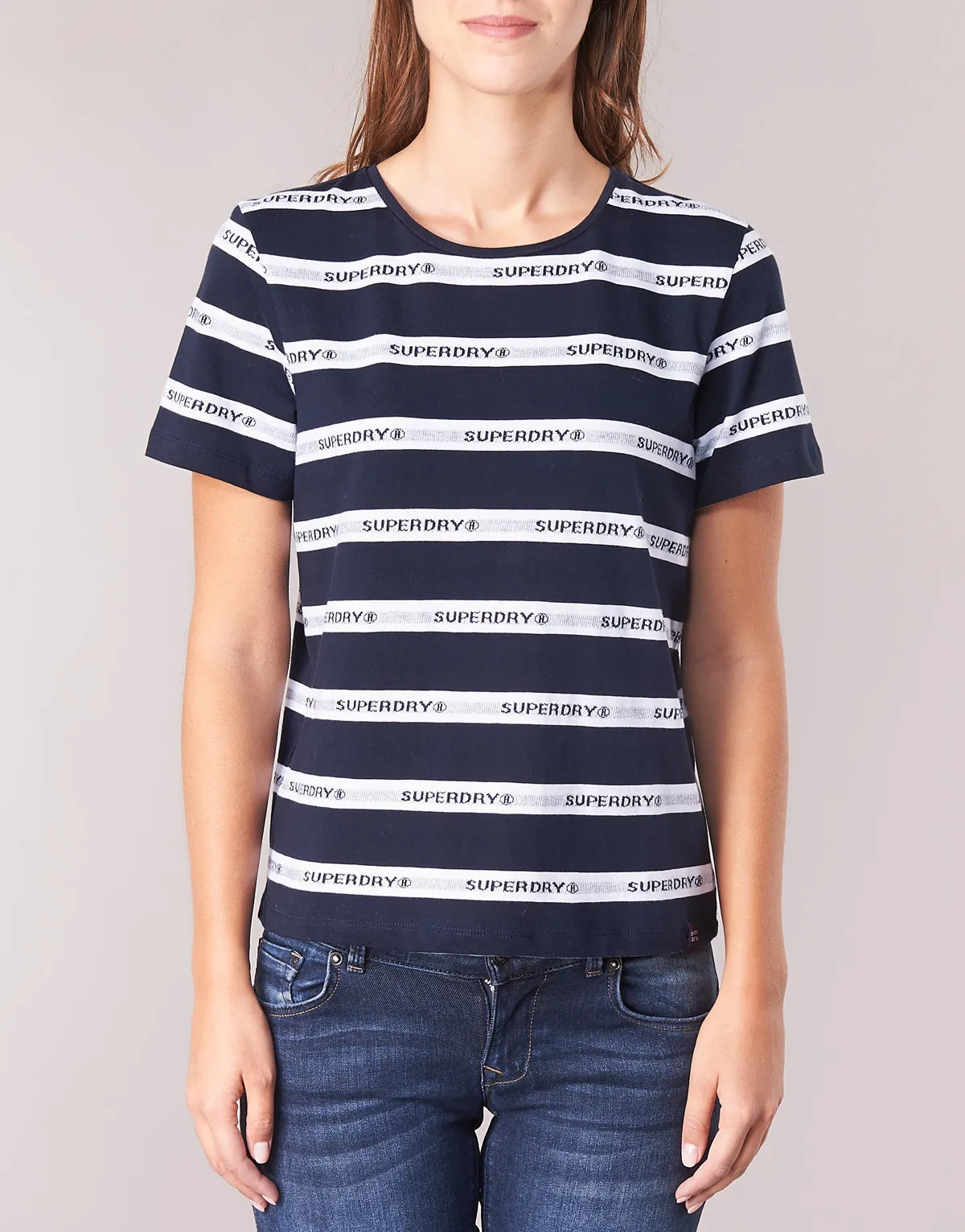 COTE STRIPE TEXT TEE